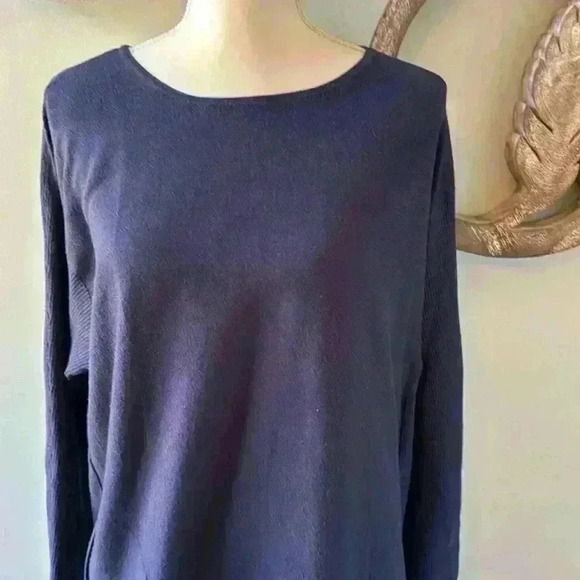 lulu B navy blue sweater size XL - Picture 2 of 7